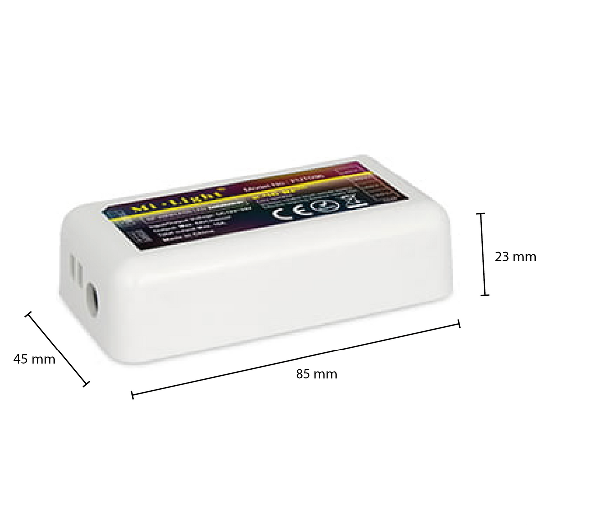 Mi-Light controller 1 kleur | 12-24V zij-aanzicht