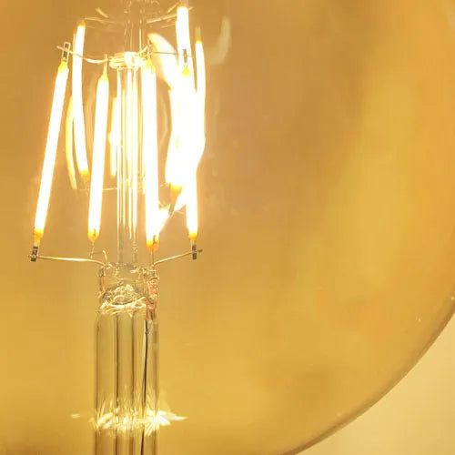 Lámpara LED E27 Filamento G125 6W 2200K blanco regulable