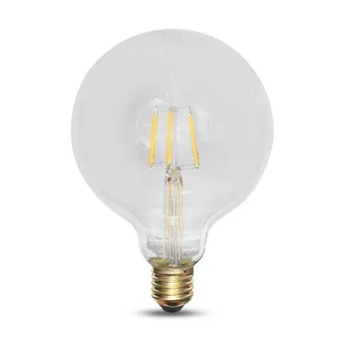 Lámpara LED E27 Filamento G125 6W 2200K blanco regulable