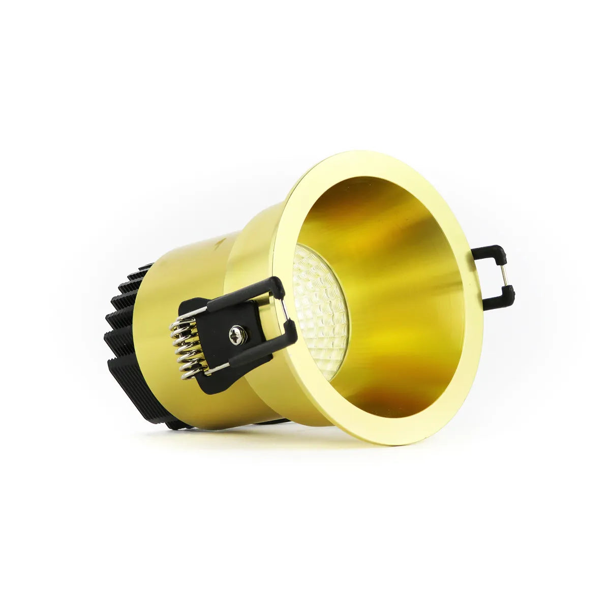Gold LED Recessed Spotlight 5W 3000K warm white ⌀80mm Anti glare