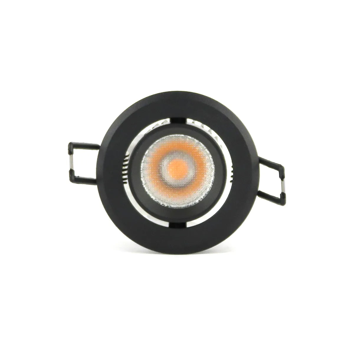Foco empotrable LED negro 5W 3000K blanco cálido ⌀70mm orientable