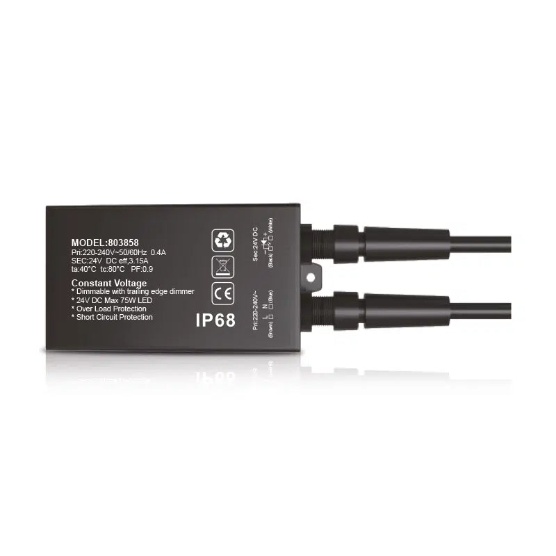 Driver LED Impermeable 24V 75W IP68 | Regulable