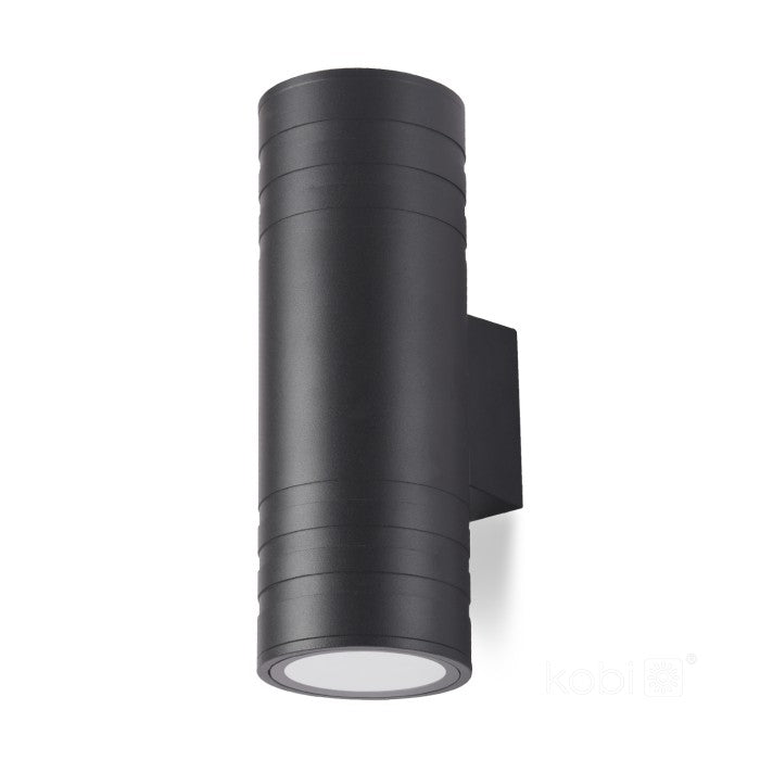 LED Wall Light Bi-Directional 90x260mm Round GU10 IP54