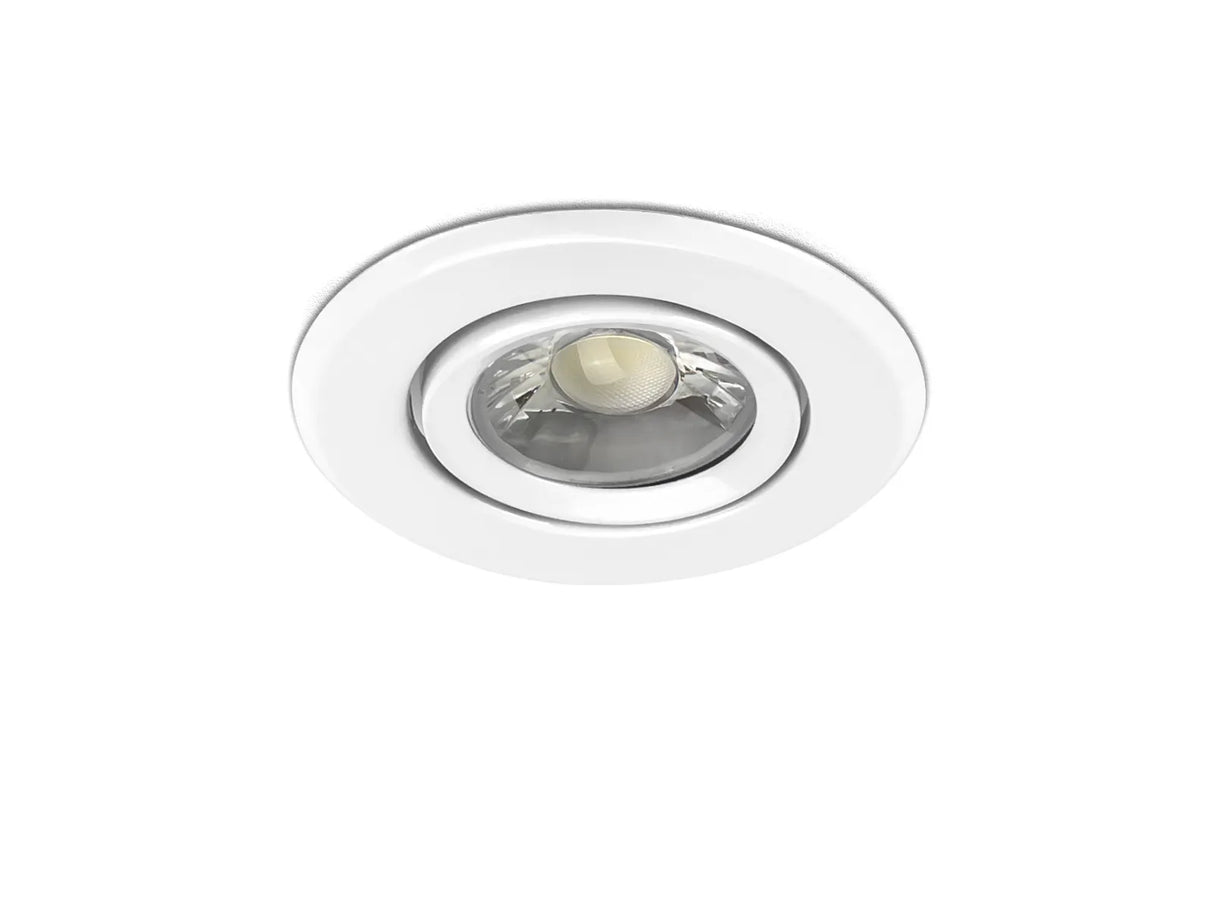 Luminaria empotrable LED GU10 IP20 ⌀88mm inclinable