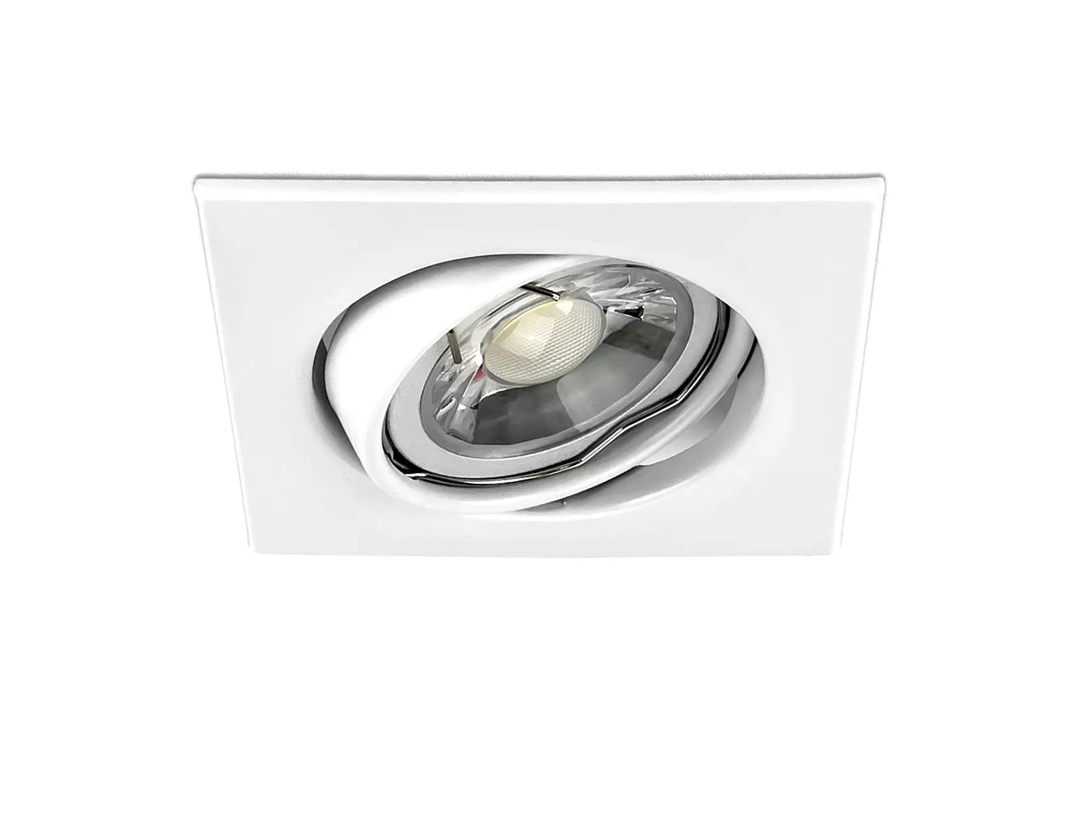 Luminaria empotrable LED GU10 IP20 86x86mm inclinable