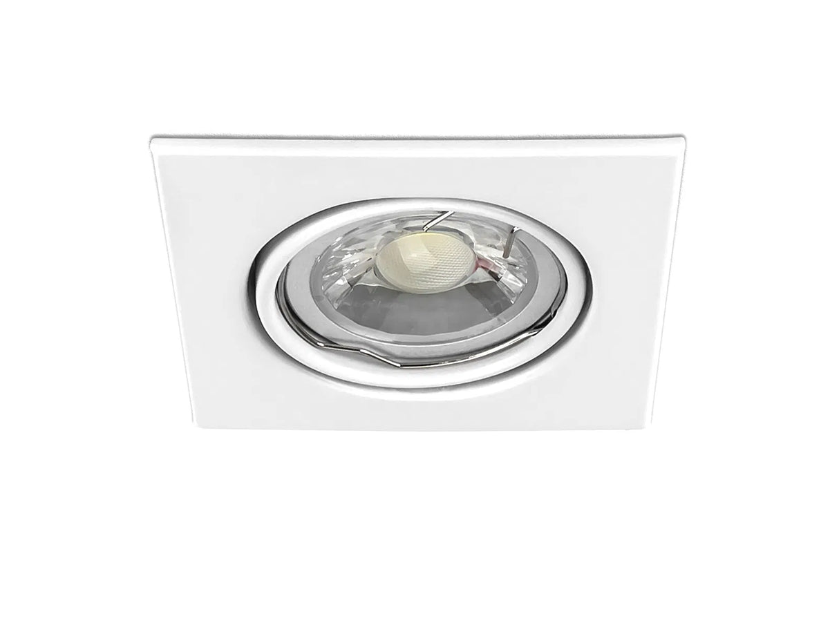 Luminaria empotrable LED GU10 IP20 86x86mm inclinable