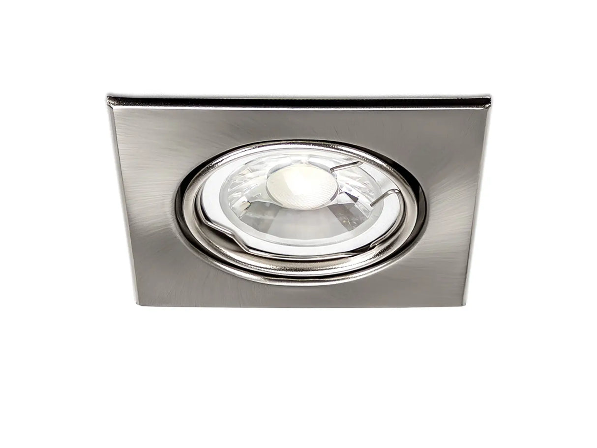 Luminaria empotrable LED GU10 IP20 86x86mm inclinable