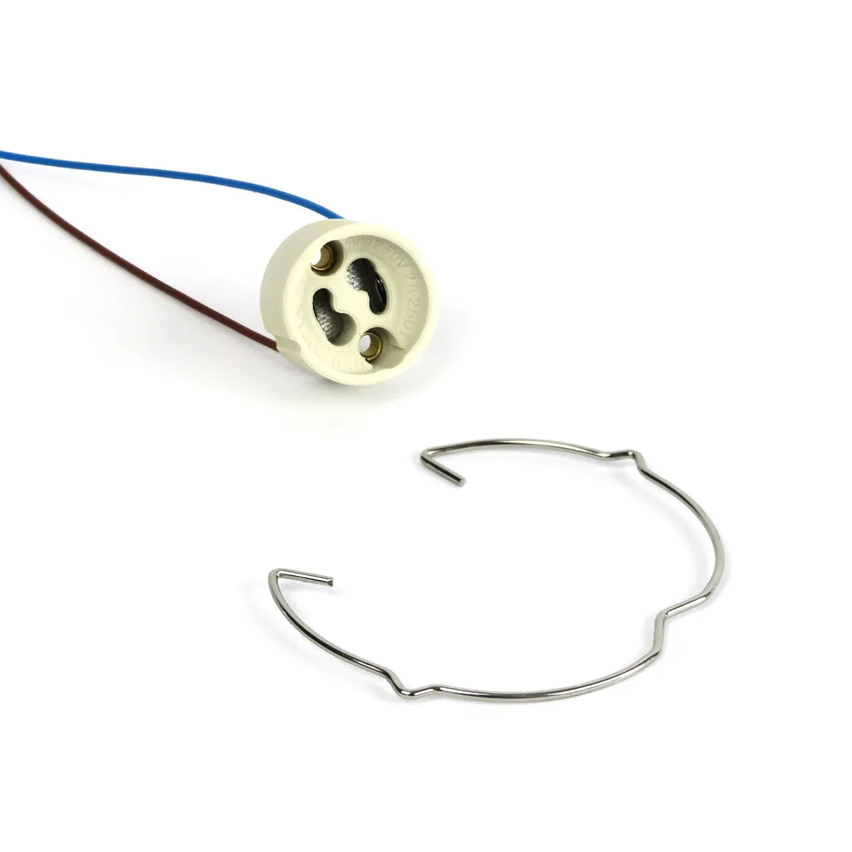 Luminaria empotrable LED GU10 IP20 plateada ⌀84mm inclinable