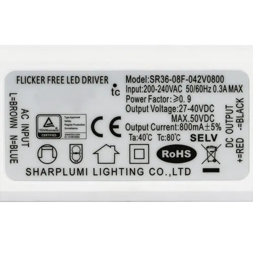 LED Driver sin parpadeo 36W 800mA / 40W 900mA / 45W 1050mA