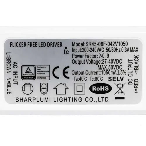 LED Driver sin parpadeo 36W 800mA / 40W 900mA / 45W 1050mA