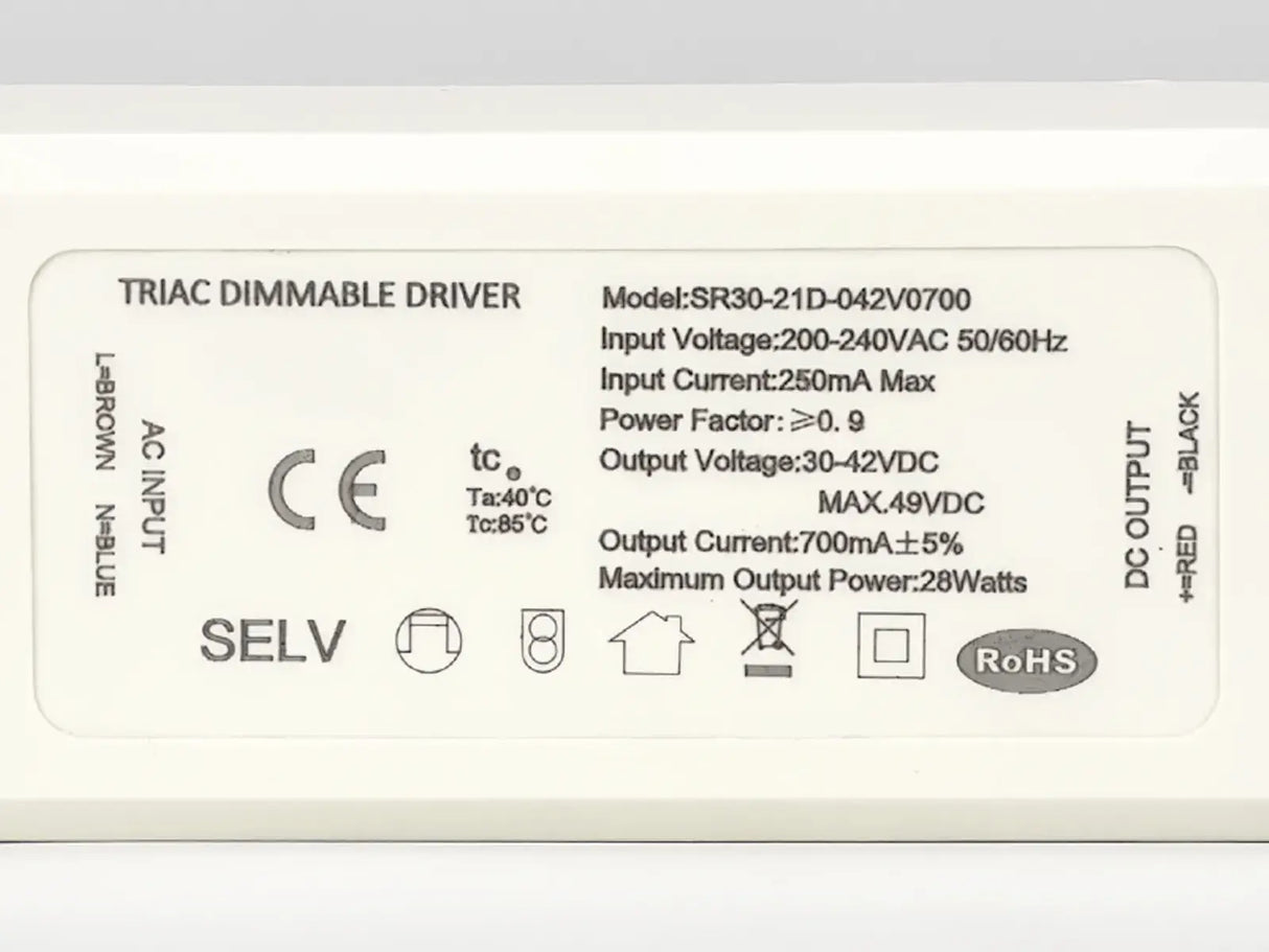 Driver LED regulable Triac 28W 700mA