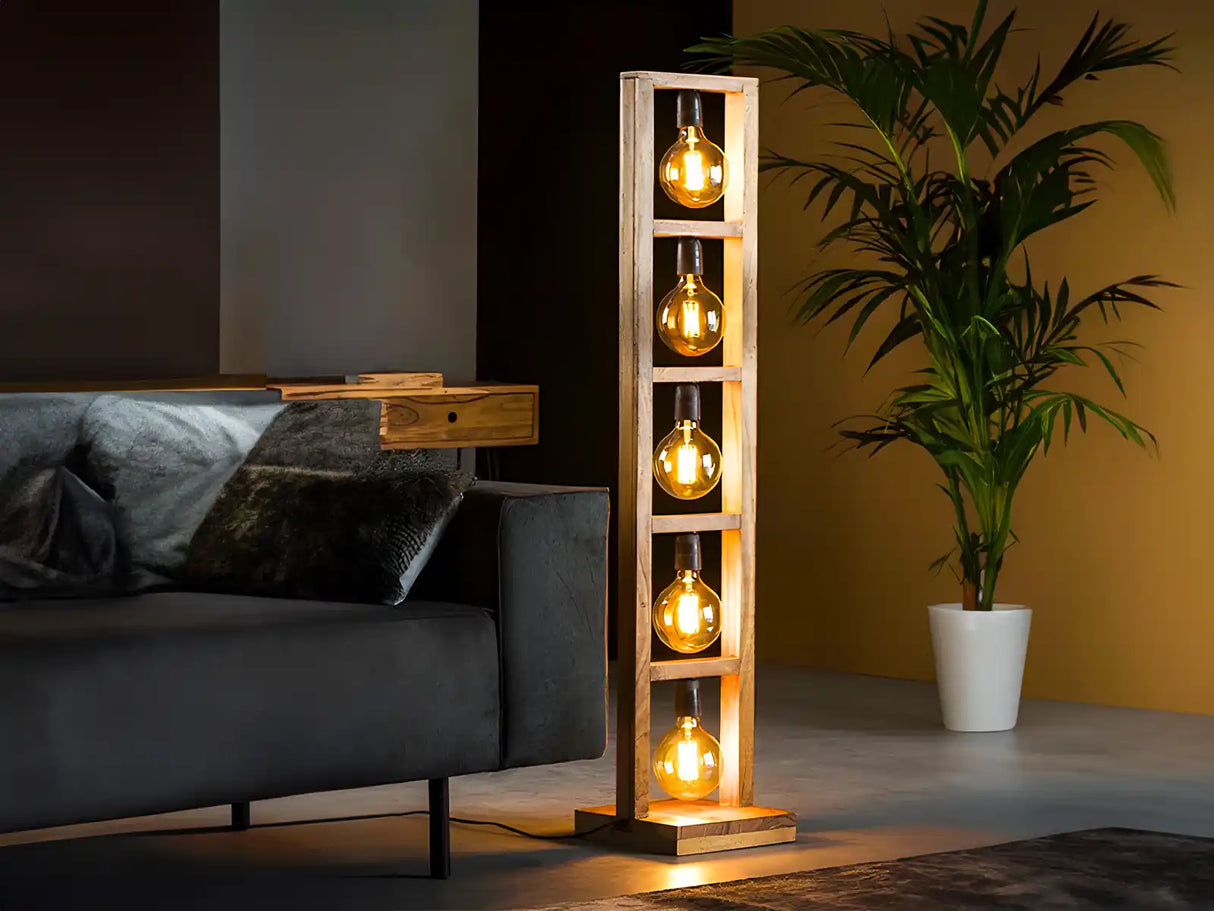 Lámpara LED E27 Filamento G125 6W 2200K blanco regulable