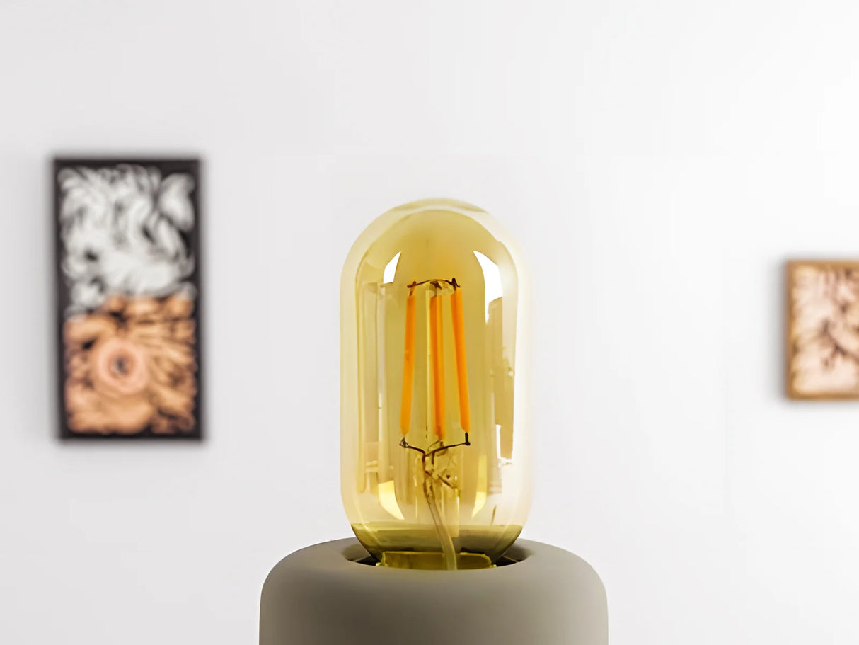 E27 LED Lamp filament T45 tube 4W 2200K amber dimmable