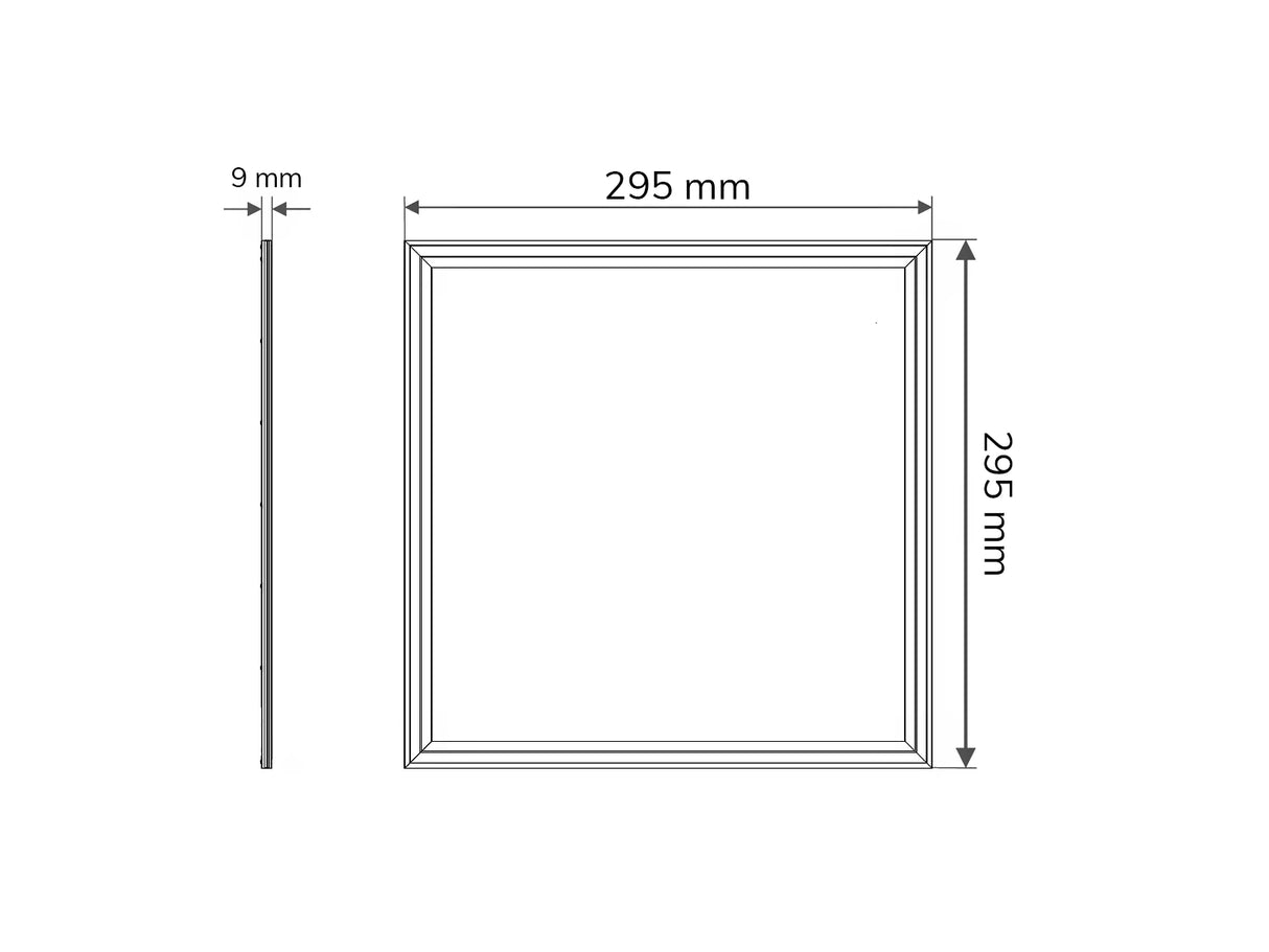 Panel LED 30x30cm 18W 120lm/W