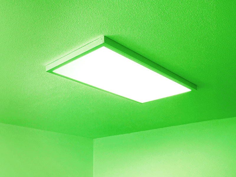 Panel LED delgado 60x120cm 48W - Color de luz ajustable CCT + color (RGB)