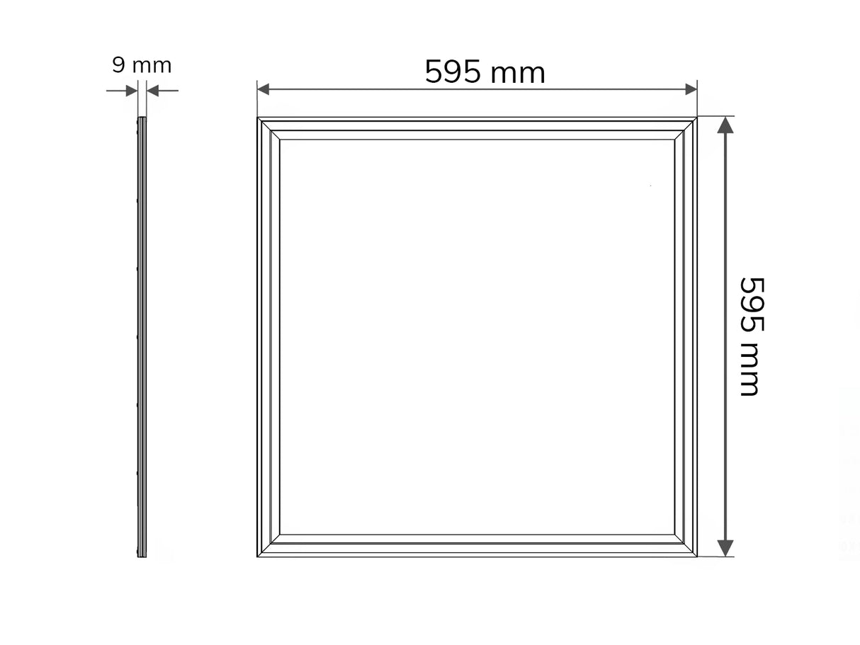 LED Panel 60x60cm 36W 120lm/W