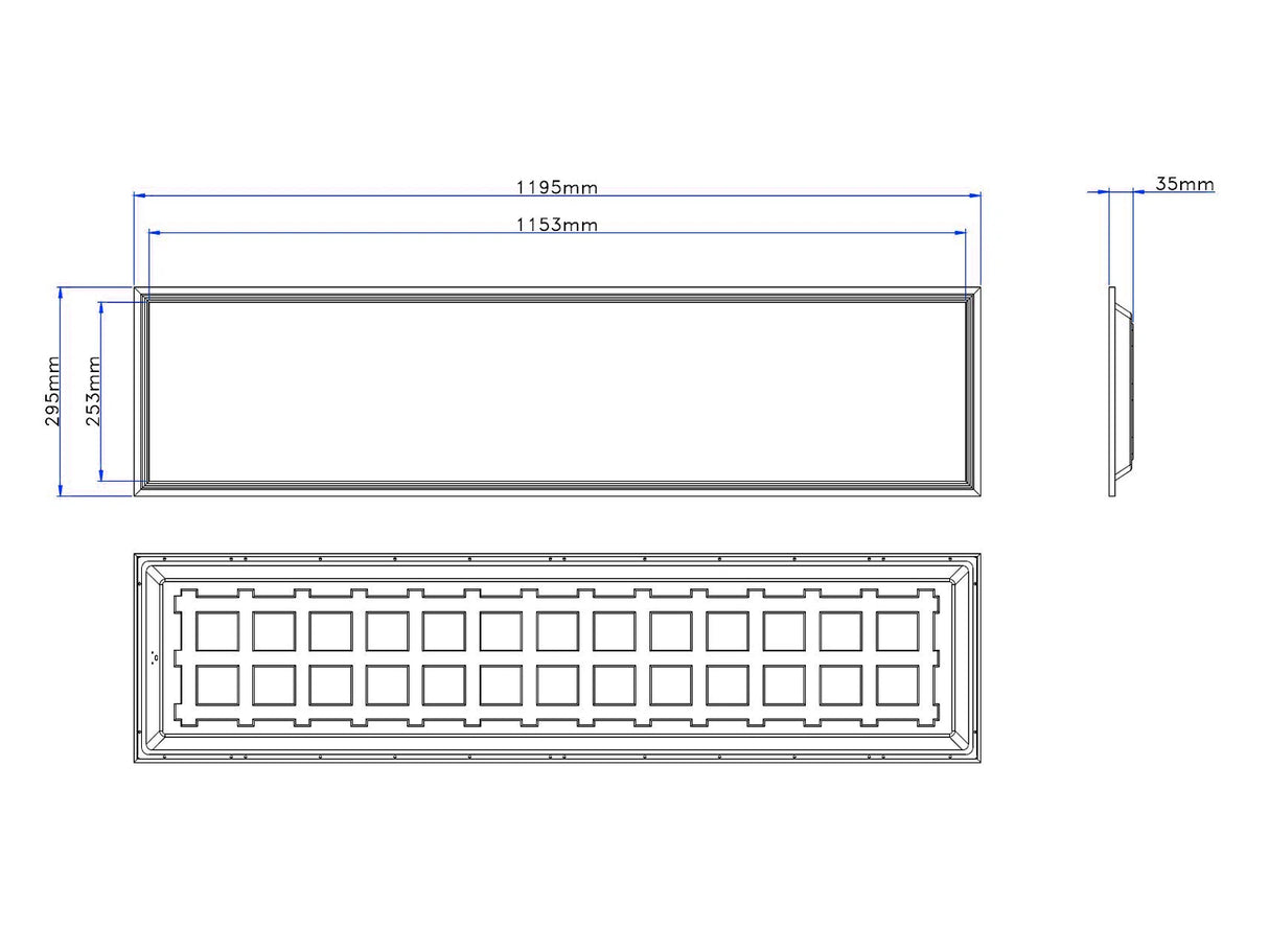 LED Panel 30x120cm UGR<19 28W 140lm/W