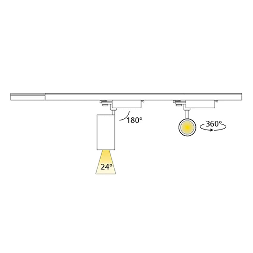 LED Railspot 3 phase 10W CRI>90 with Philips driver