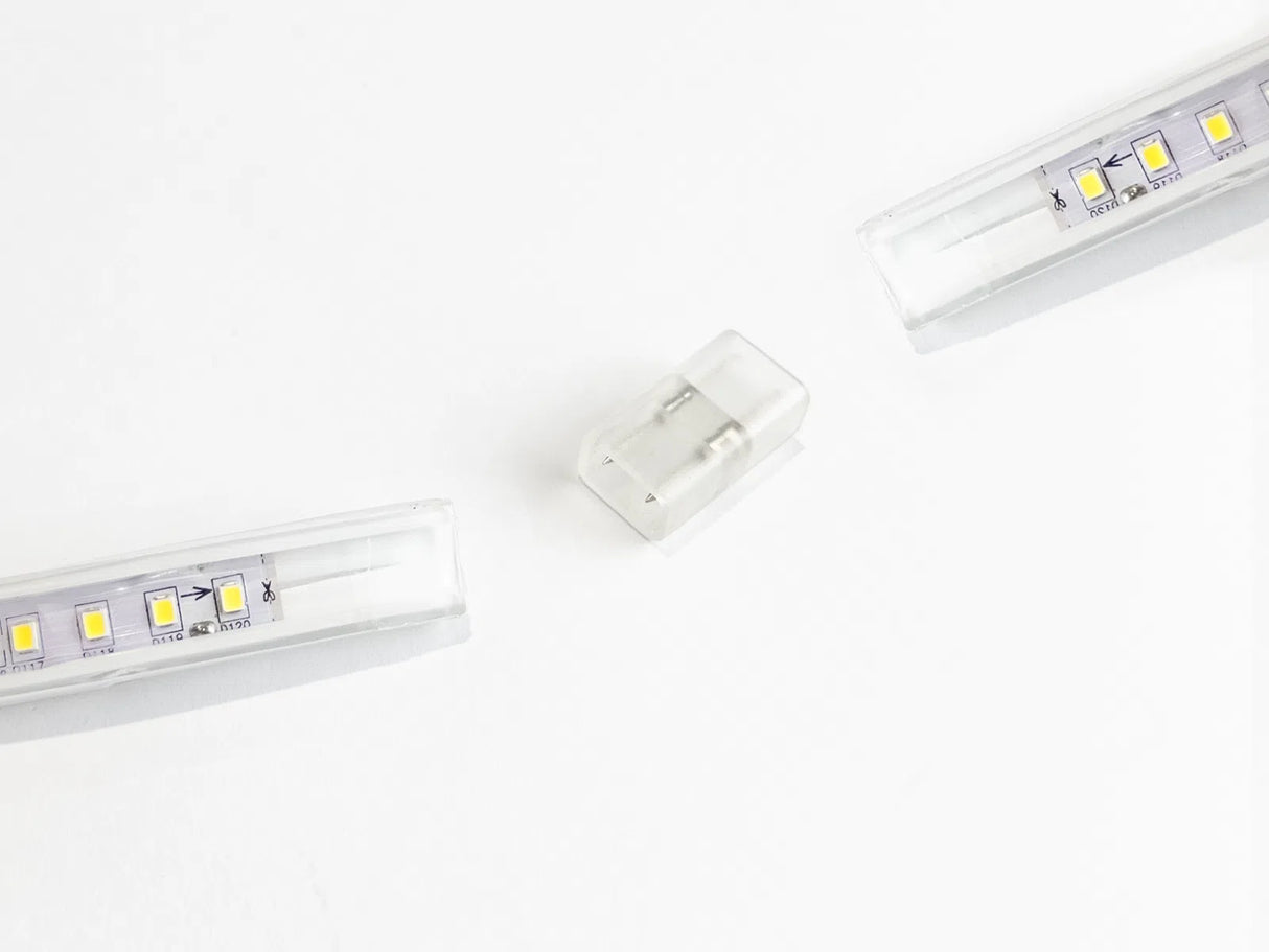 Conector para tira LED 220V 25mm IP65 2-pin