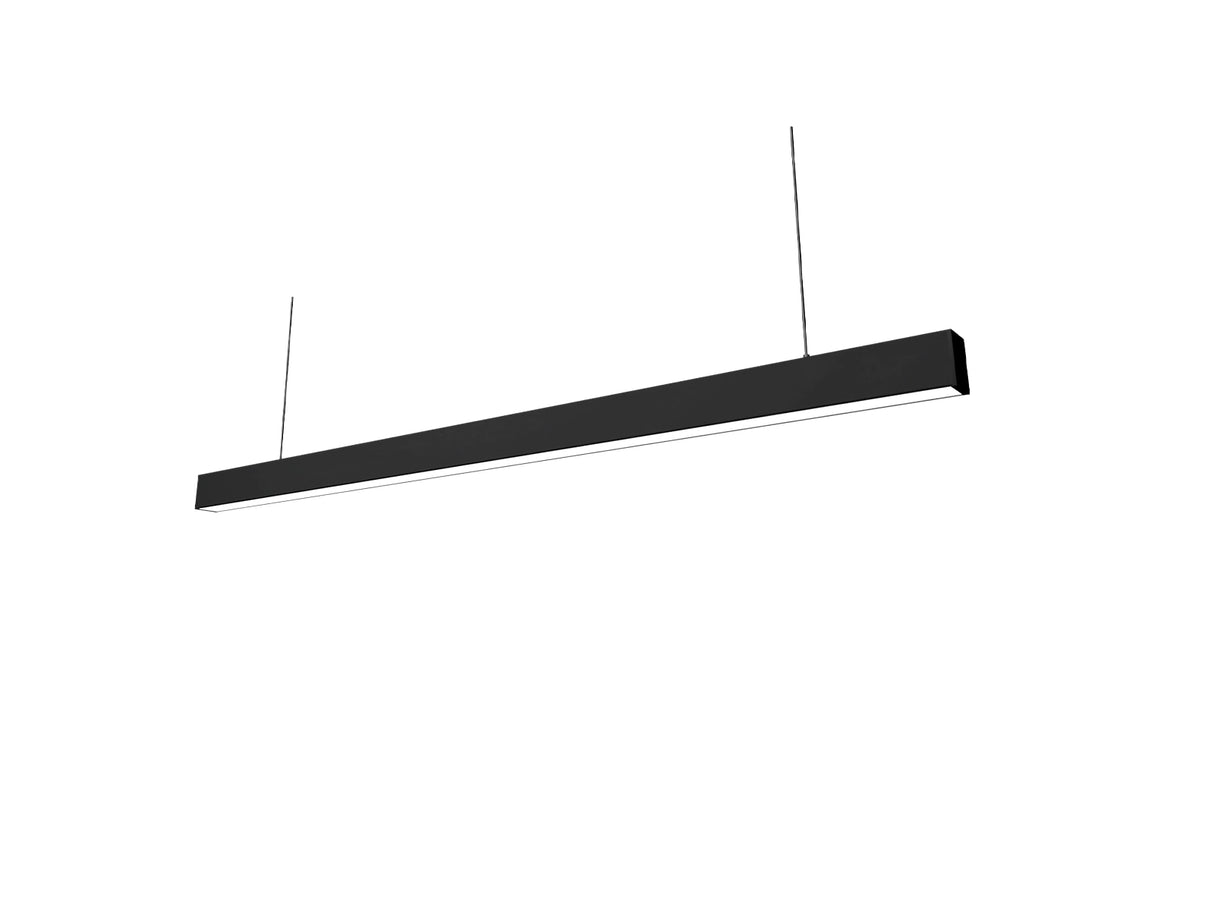 Luminaria lineal LED colgante negra 60cm 18W conectable