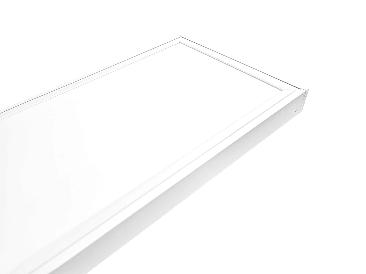 White Surface-mounted frame LED Panel 30x120cm - Extra high 68mm