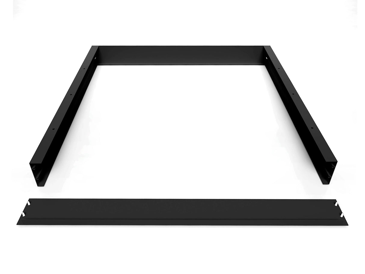 Black Surface-Mount Frame LED Panel 60x60cm - Extra High 68mm
