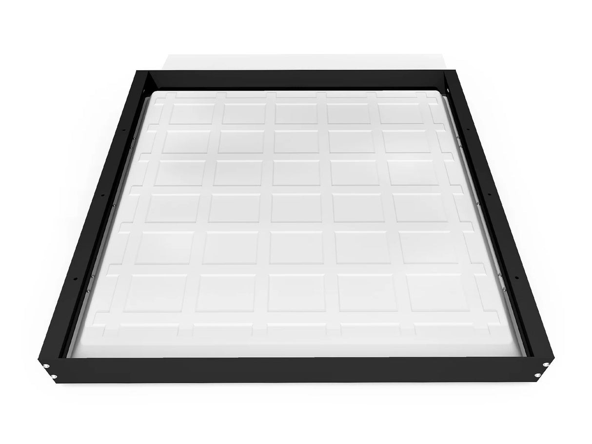 Black Surface-Mount Frame LED Panel 60x60cm - Extra High 68mm