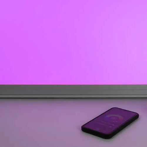 Slim LED Panel 60x60cm 36W - Adjustable light color CCT + Color (RGB)