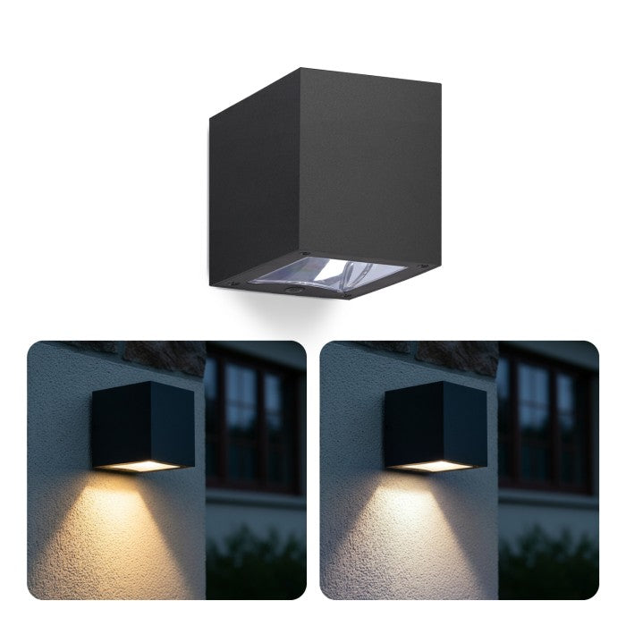 Lámpara de pared solar LED con luz regulable IP54