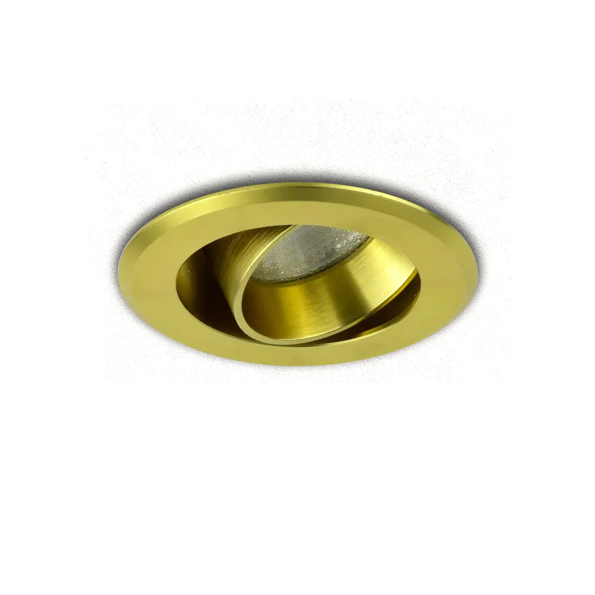 Foco empotrable LED dorado 5W 3000K blanco cálido ⌀70mm orientable