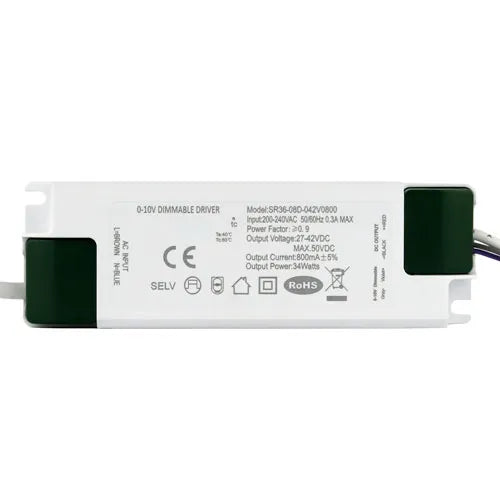 LED Driver regulable 0-10V 34W 800mA / 38W 900mA / 44W 1060mA