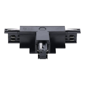 Inbouw 3-fase rail T-splitsing connector zwart links 1