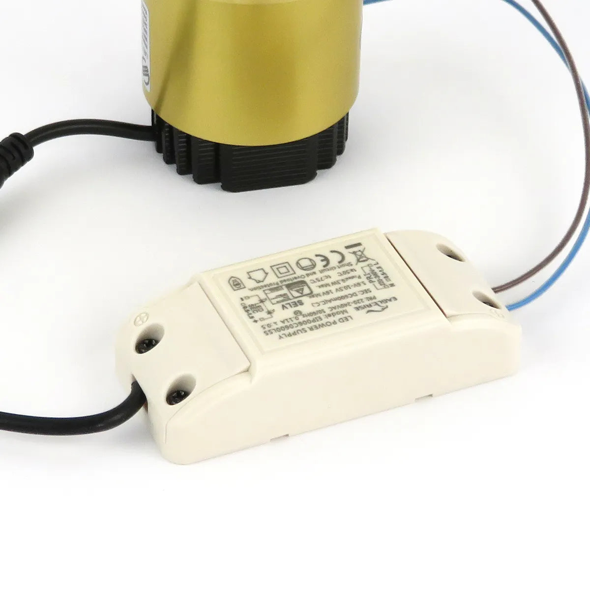 Gold LED Recessed Spotlight 5W 3000K warm white ⌀80mm Anti glare