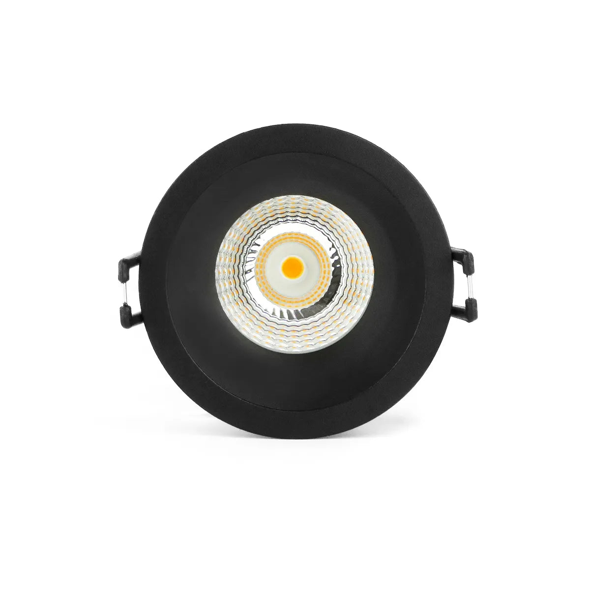 Foco empotrable LED negro 5W 3000K blanco cálido ⌀80mm Anti glare