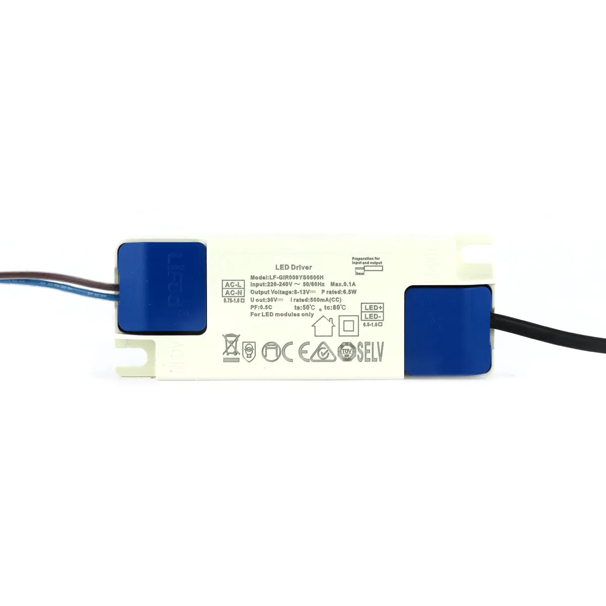 Foco empotrable LED negro 5W 3000K blanco cálido ⌀70mm orientable