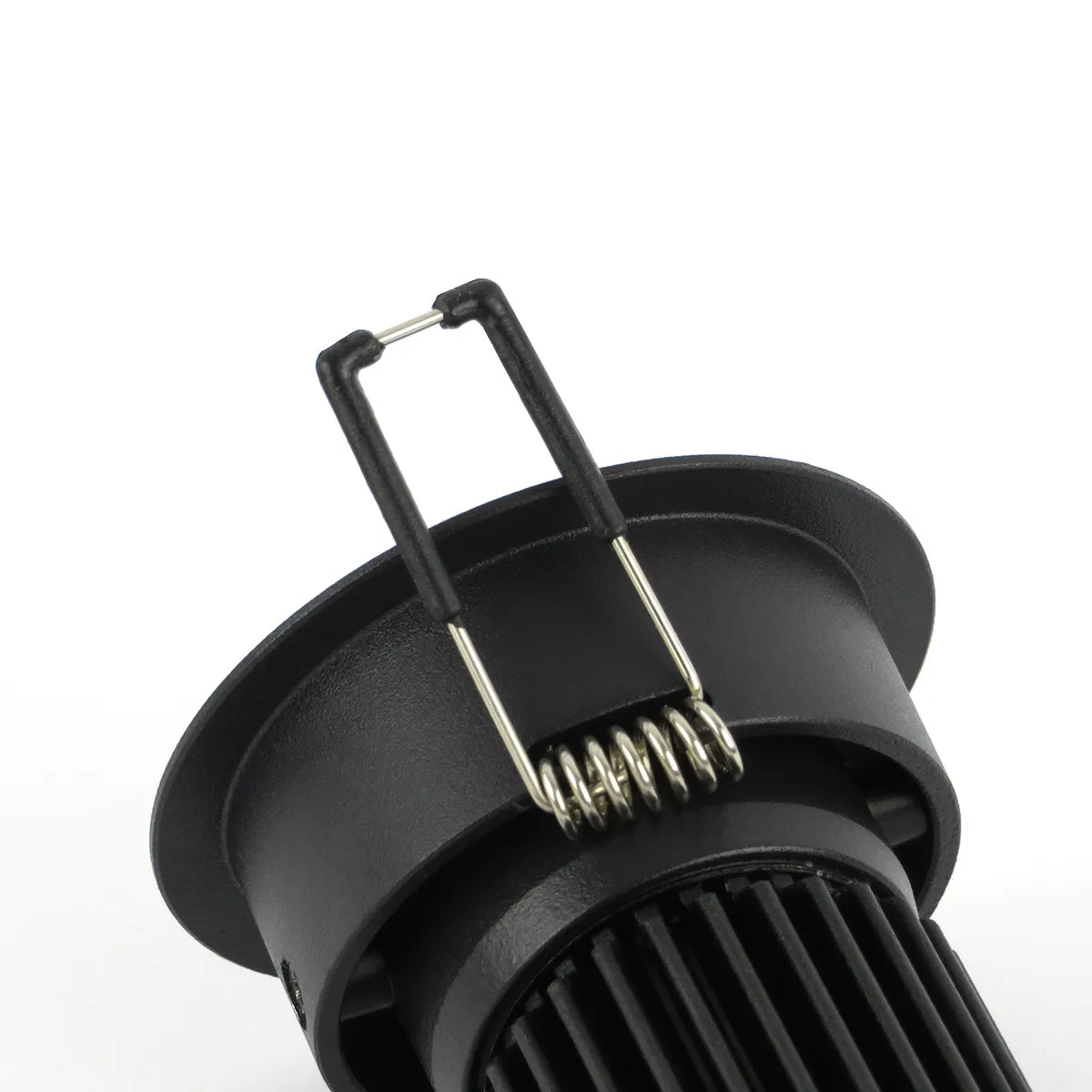Foco empotrable LED negro 5W 3000K blanco cálido ⌀70mm orientable