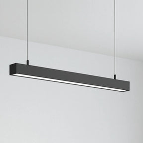 Hangende LED Lichtbalk zwart 150cm 48W Koppelbaar, achterkant in beeld