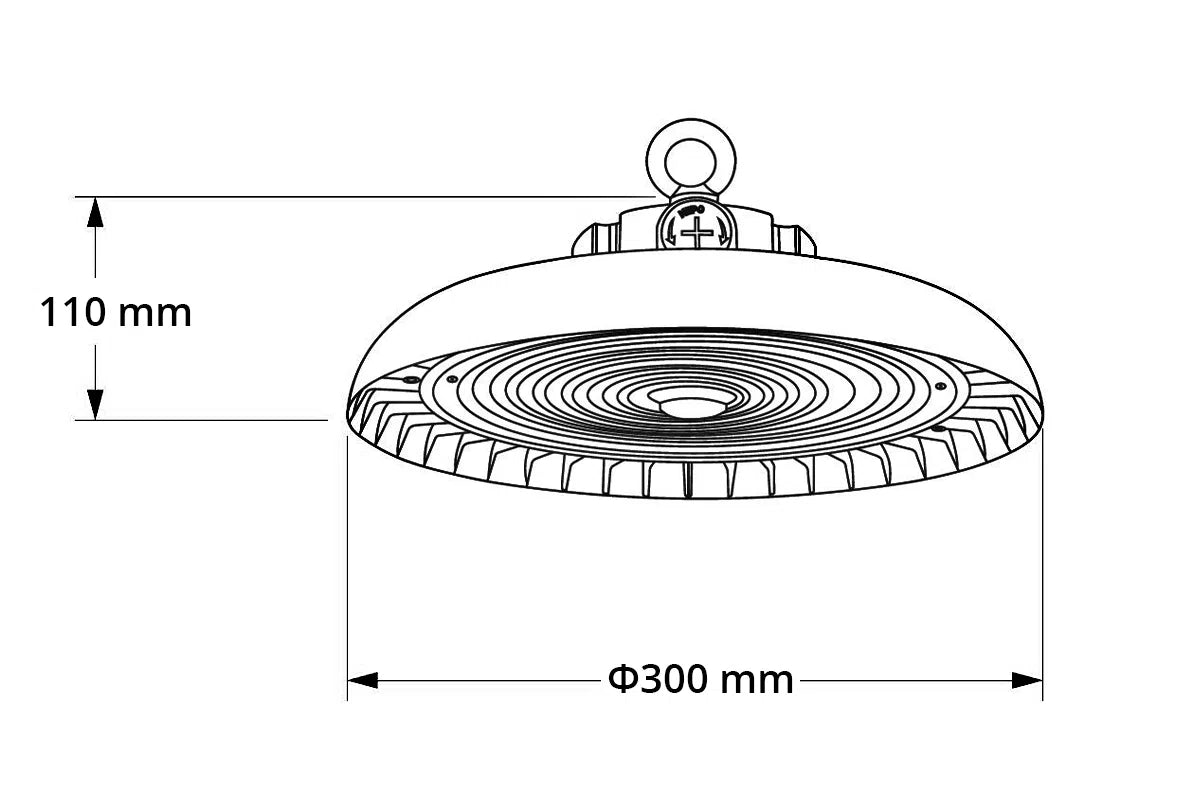 Campana LED UFO 150W 210lm/W Driver Philips IP65 regulable