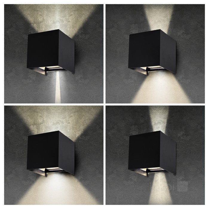 LED Wall Light 2x3W with Adjustable Dual Beam Angle | IP54