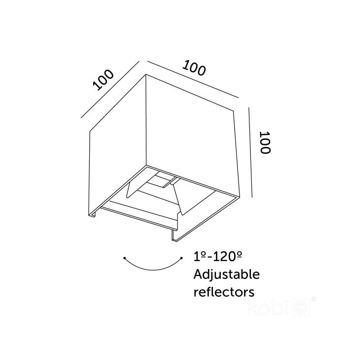 LED Wall Light 2x3W with Adjustable Dual Beam Angle | IP54
