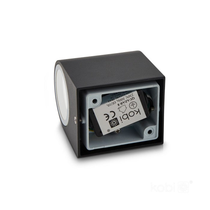 LED Wall Light Bi-Directional Half Round 80mm GU10 IP44