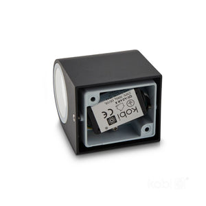 LED Wall Light Bi-Directional Half Round 80mm GU10 IP44