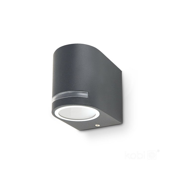 LED Wall Light Bi-Directional Half Round 80mm GU10 IP44