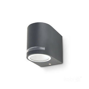 LED Wall Light Bi-Directional Half Round 80mm GU10 IP44