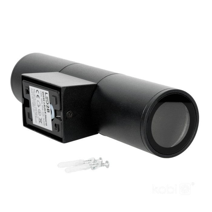 LED Wall Light Bi-Directional 65x260mm Round GU10 IP54