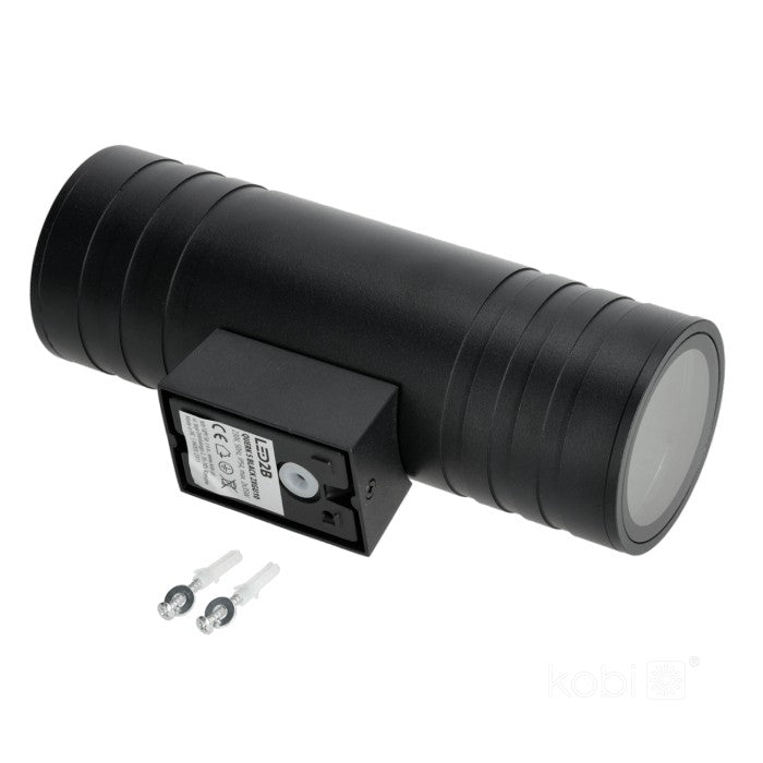 LED Wall Light Bi-Directional 90x260mm Round GU10 IP54