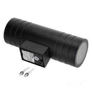 LED Wall Light Bi-Directional 90x260mm Round GU10 IP54