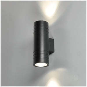 LED Wall Light Bi-Directional 90x260mm Round GU10 IP54