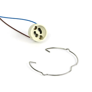 LED recessed fixture GU10 IP20 white ⌀84mm tiltable