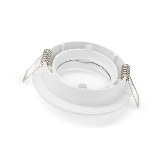 LED recessed fixture GU10 IP20 white ⌀84mm tiltable